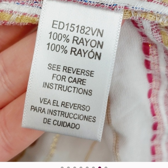 EN CREME Tunic top or Beach cover up sz M - Picture 5 of 8